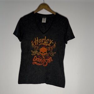 Harley-Davidson Tee with Orange Graphics